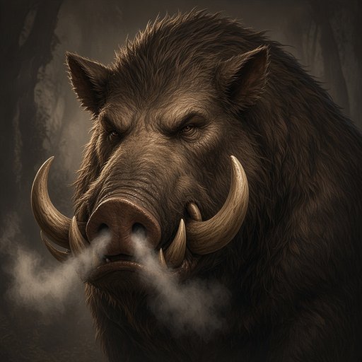 Portrait of the Giant Boar