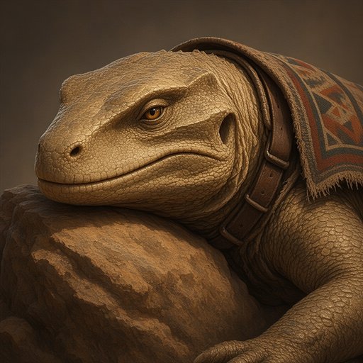 Portrait of the Giant Lizard