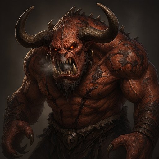 Portrait of the Horned Demon