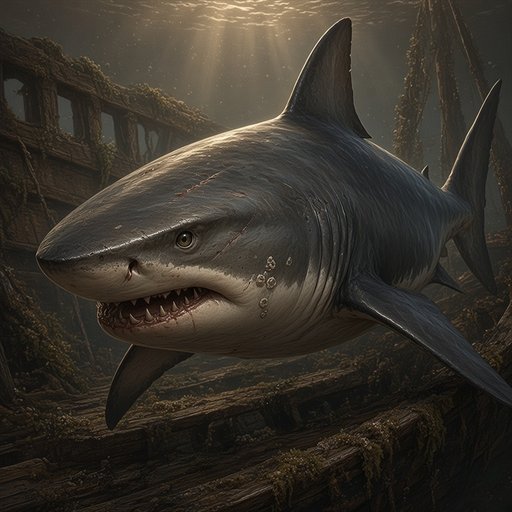 Portrait of the Reef Shark