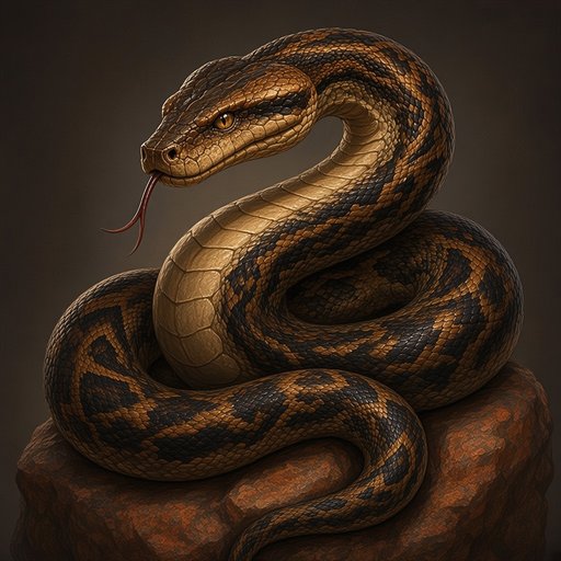Portrait of the Rock Python