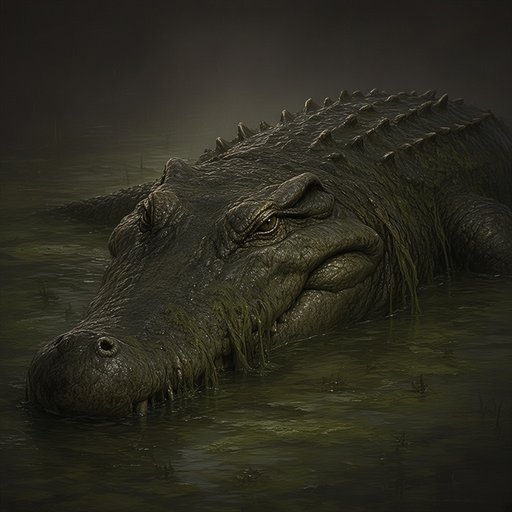 Portrait of the Swamp Crocodile